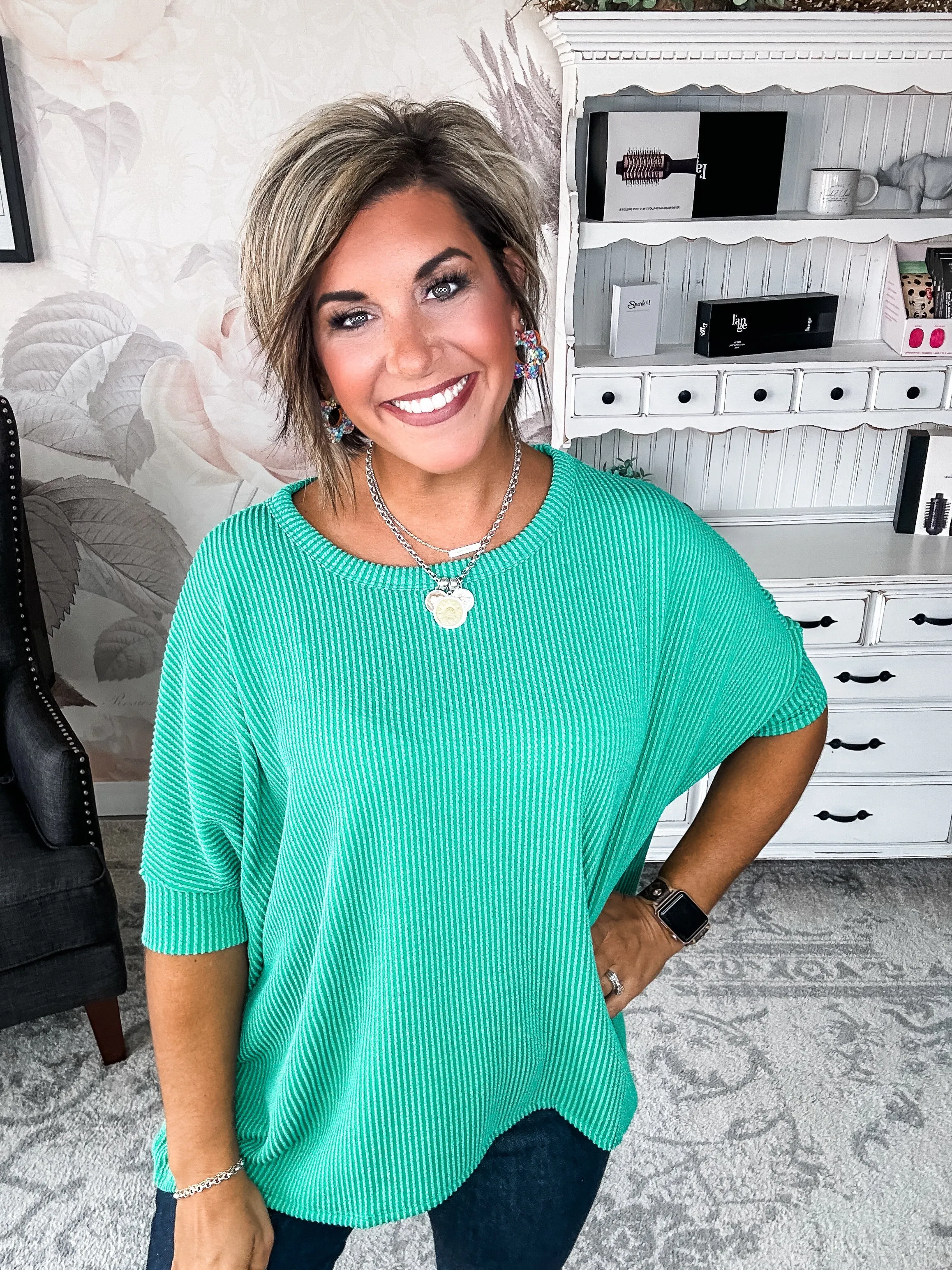 Got It Where I Want It Tunic Top - Kelly Green