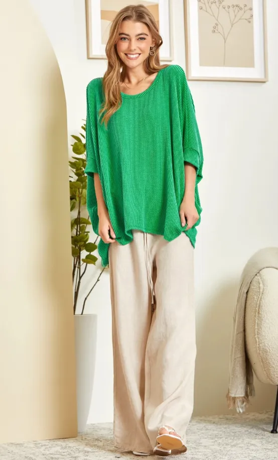 Got It Where I Want It Tunic Top - Kelly Green