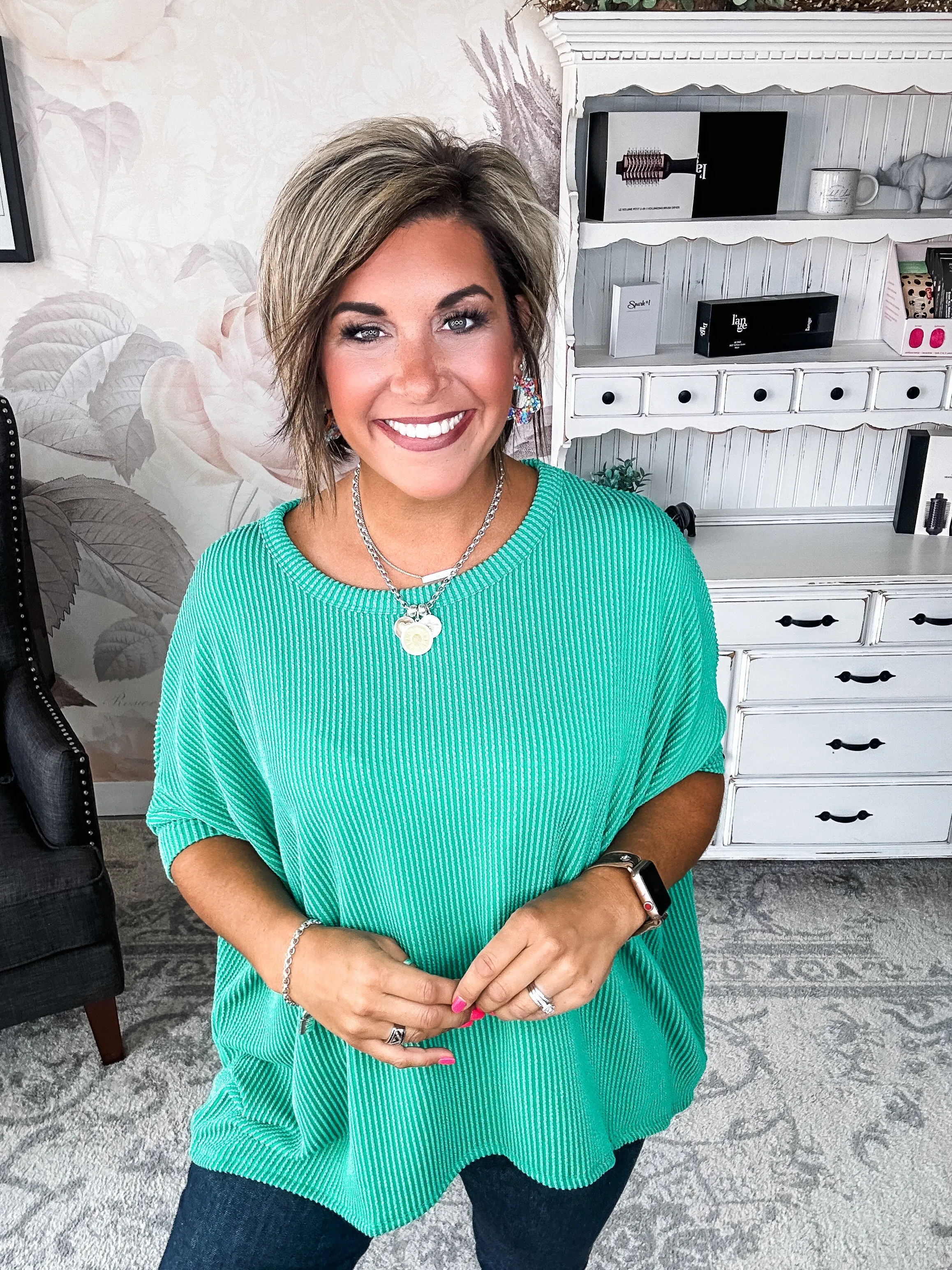 Got It Where I Want It Tunic Top - Kelly Green