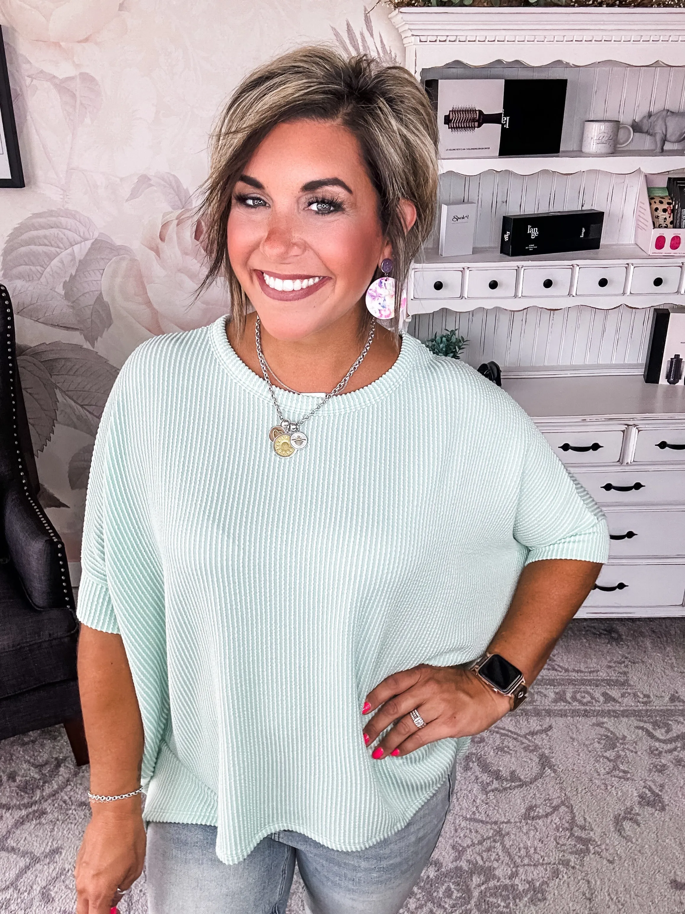 Got It Where I Want It Tunic Top - Mint