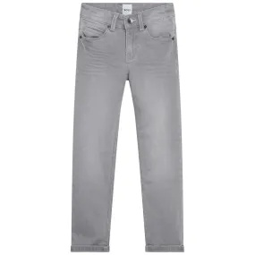 GREY DENIM BOY TROUSERS