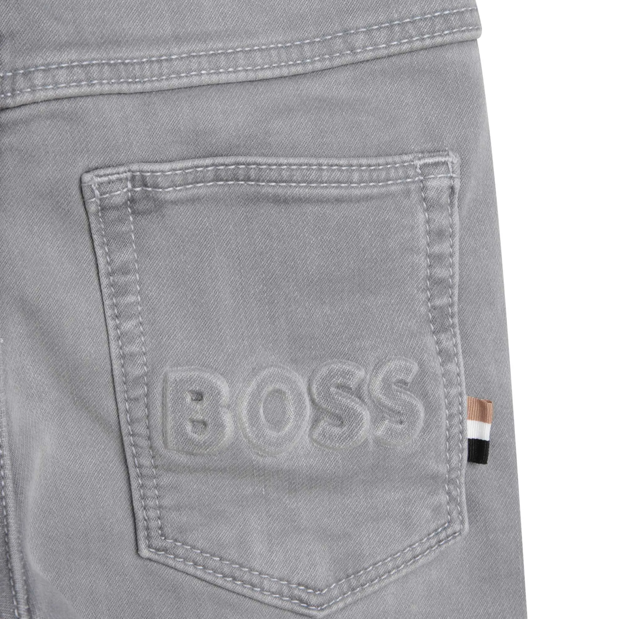 GREY DENIM BOY TROUSERS