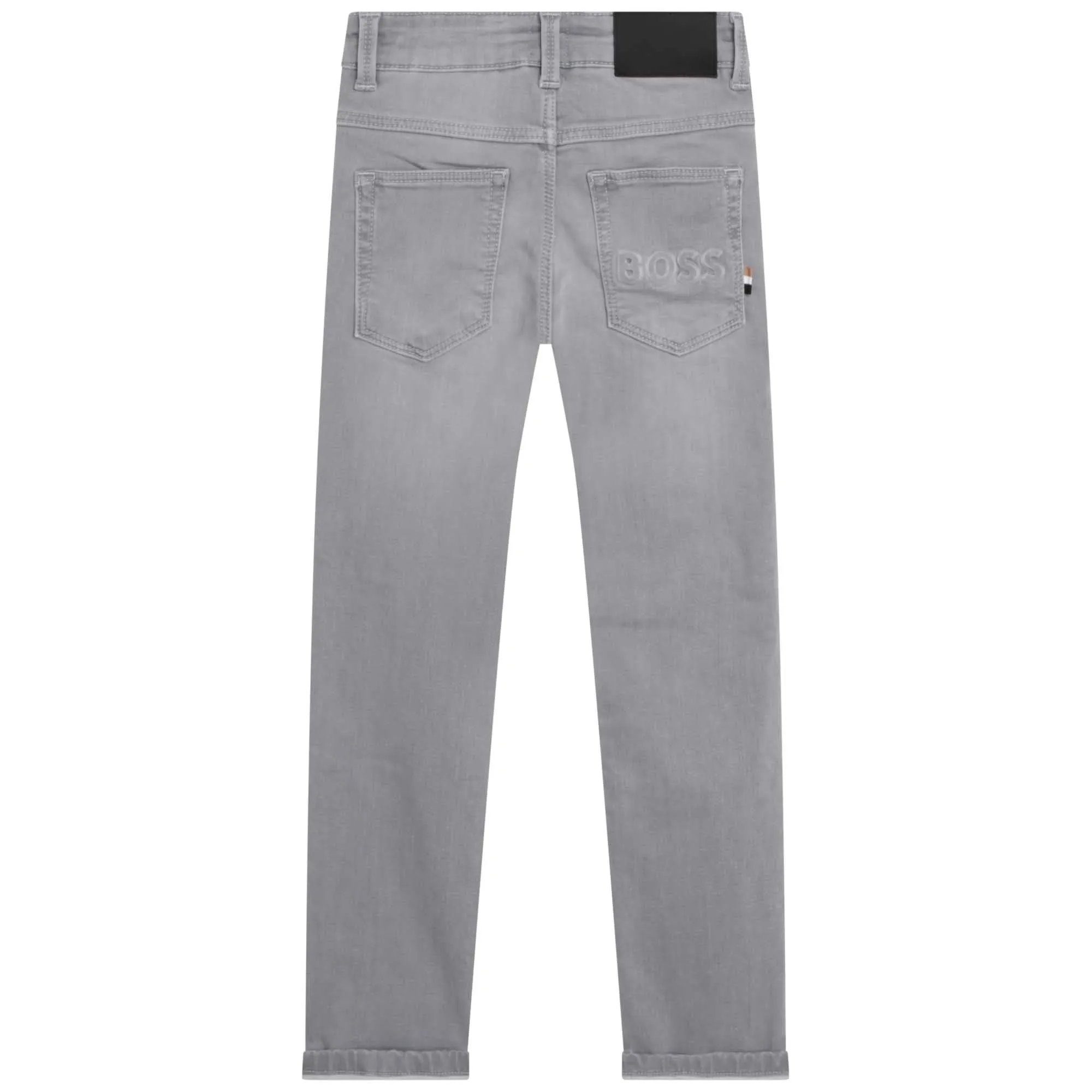 GREY DENIM BOY TROUSERS