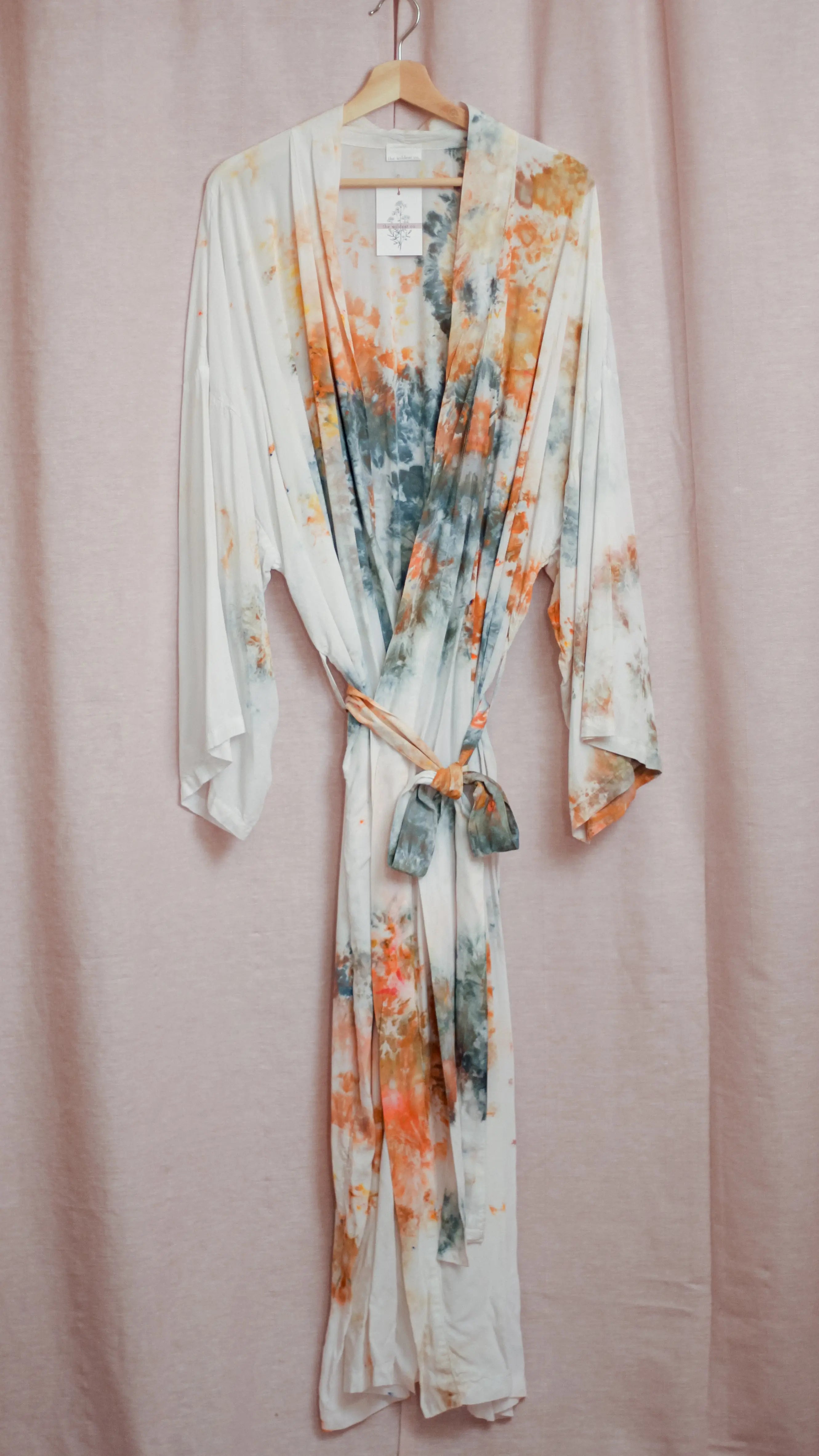 Hand-Dyed Long Robe