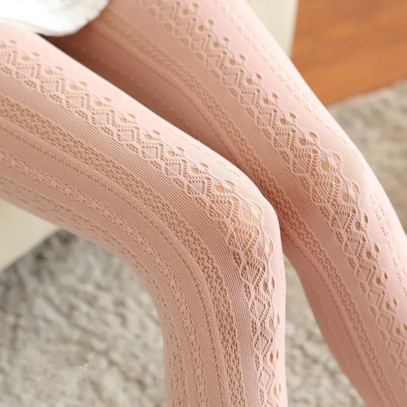 Helisopus Sexy Lace Knitted Cotton Tights