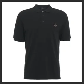 HERNO  |Button-down Cotton Short Sleeves Logo Front Button Polos