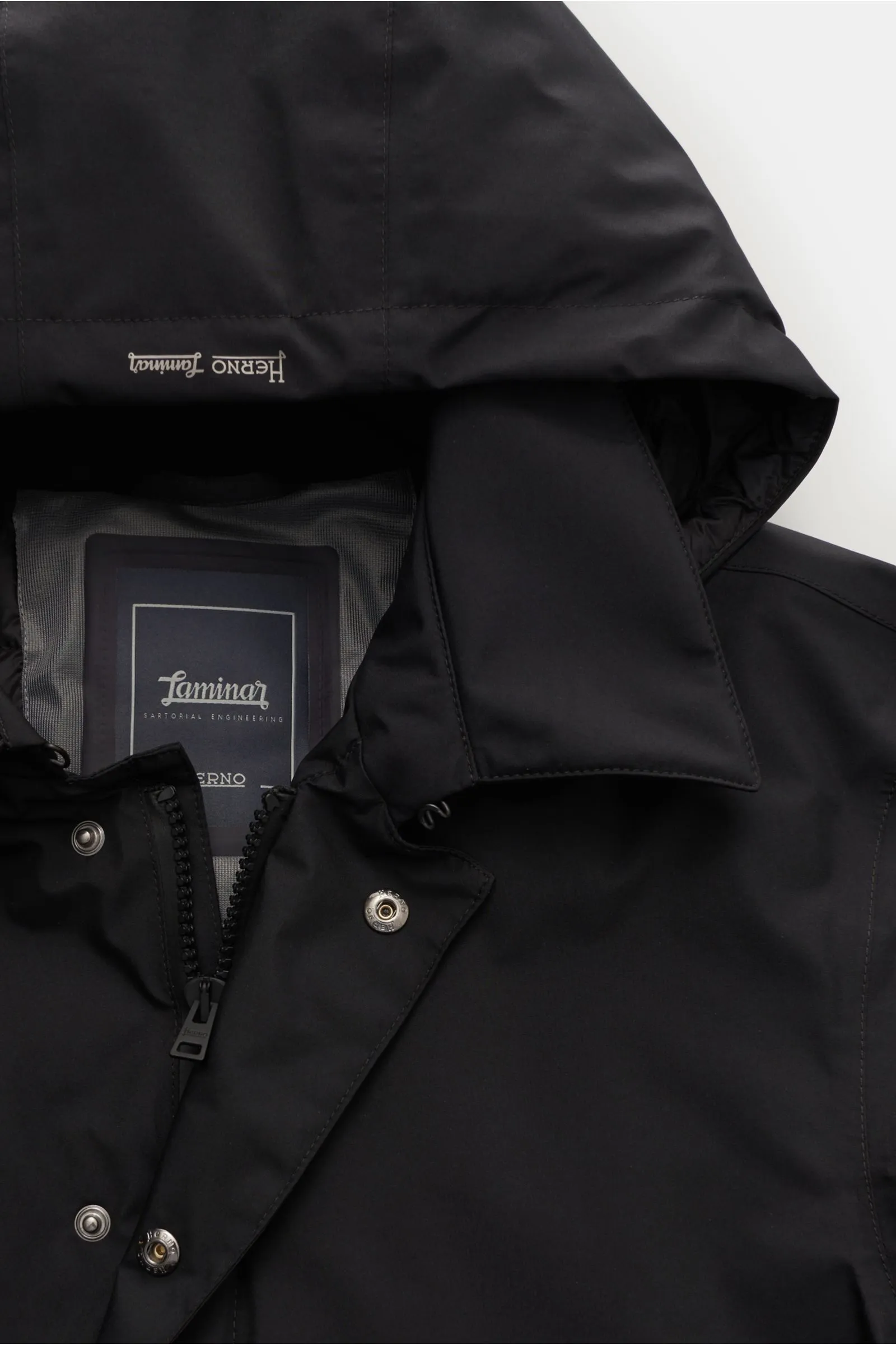 HERNO LAMINAR short down coat black