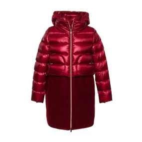 Herno Red Down Coat For Girls