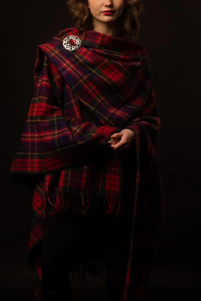 Highlander Ruana (MacPherson Red) | Extra Warmth