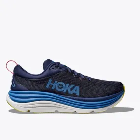 Hoka Gaviota 5 Bellwether Blue / Evening Sky  Forget what you thought you knew about stability shoes. The Gaviota 5’s new stabil