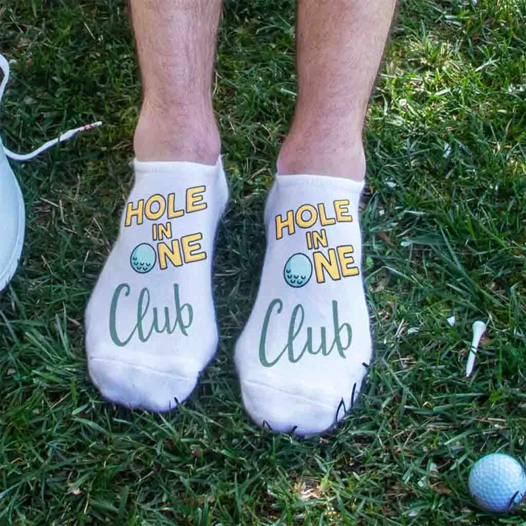 Hole in One Club No Show Socks for Him and Her