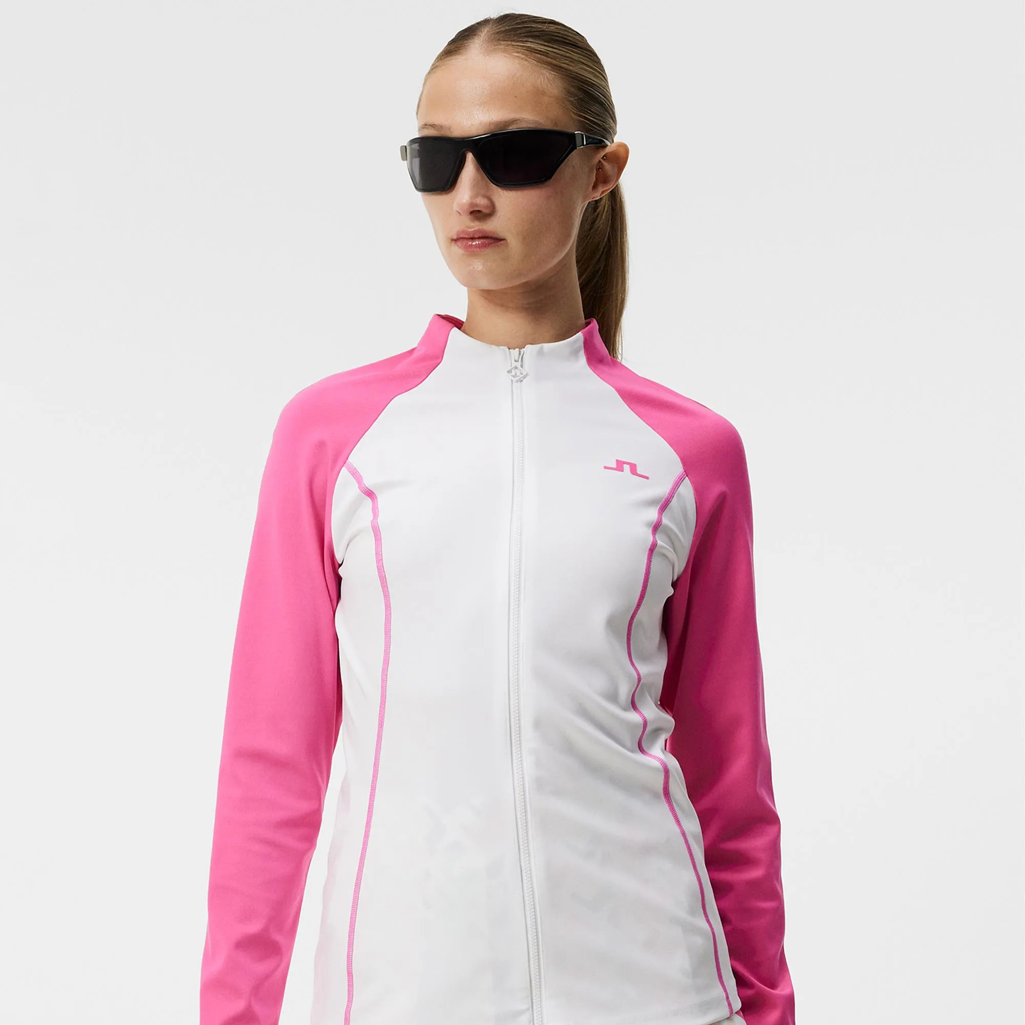 J Lindeberg June Ladies Golf Mid Layer White