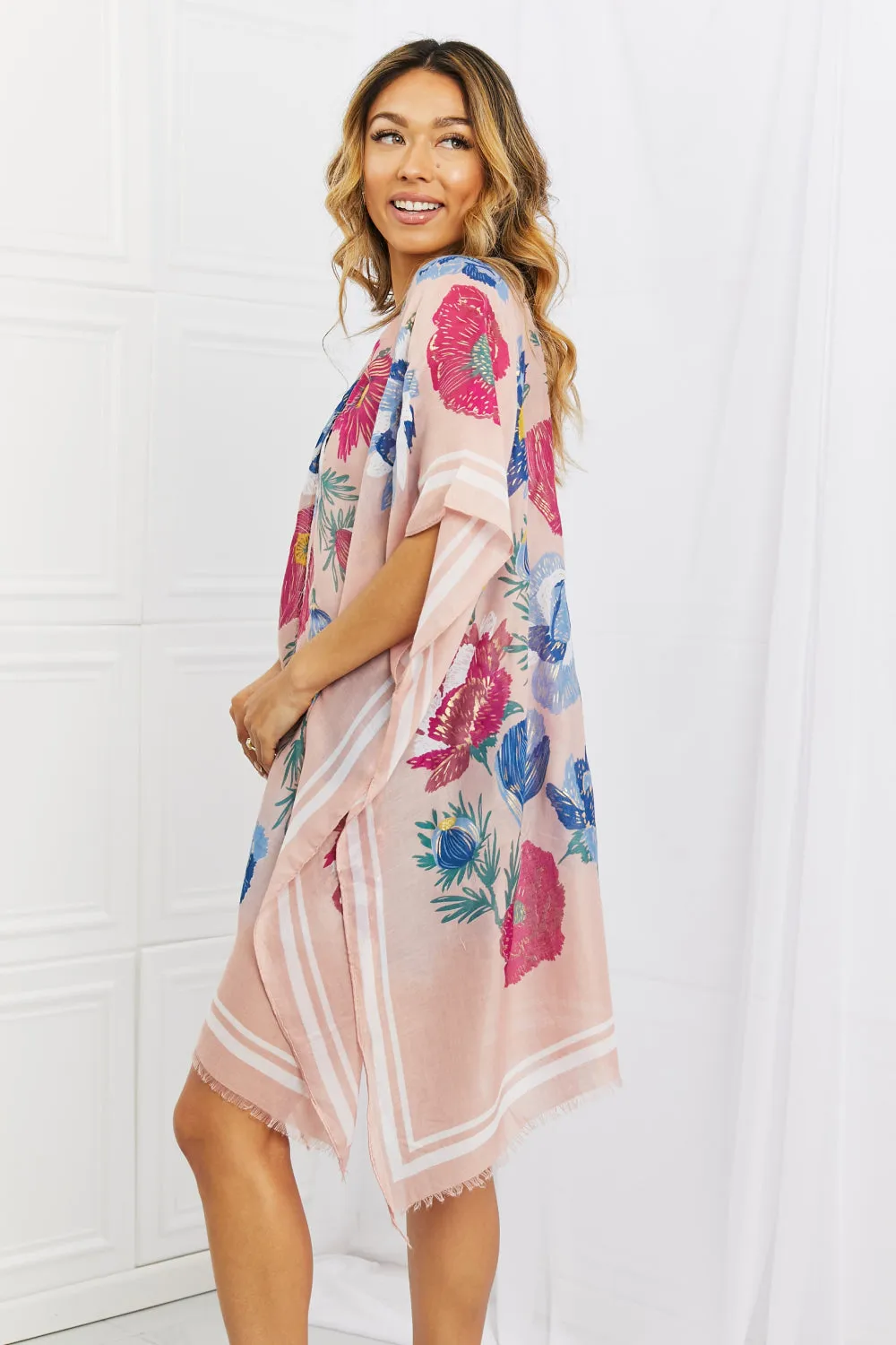 Justin Taylor In The Garden Floral Kimono