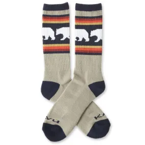 Kavu Moonwalk Socks - Snow Bear