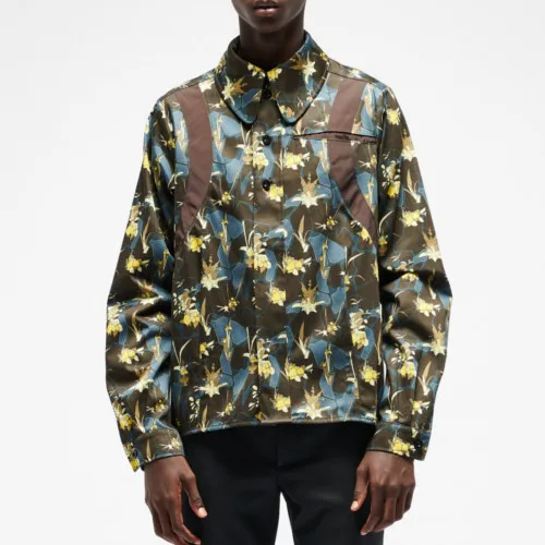 KIKO KOSTADINOV  |Button-down Flower Patterns Long Sleeves Shirts