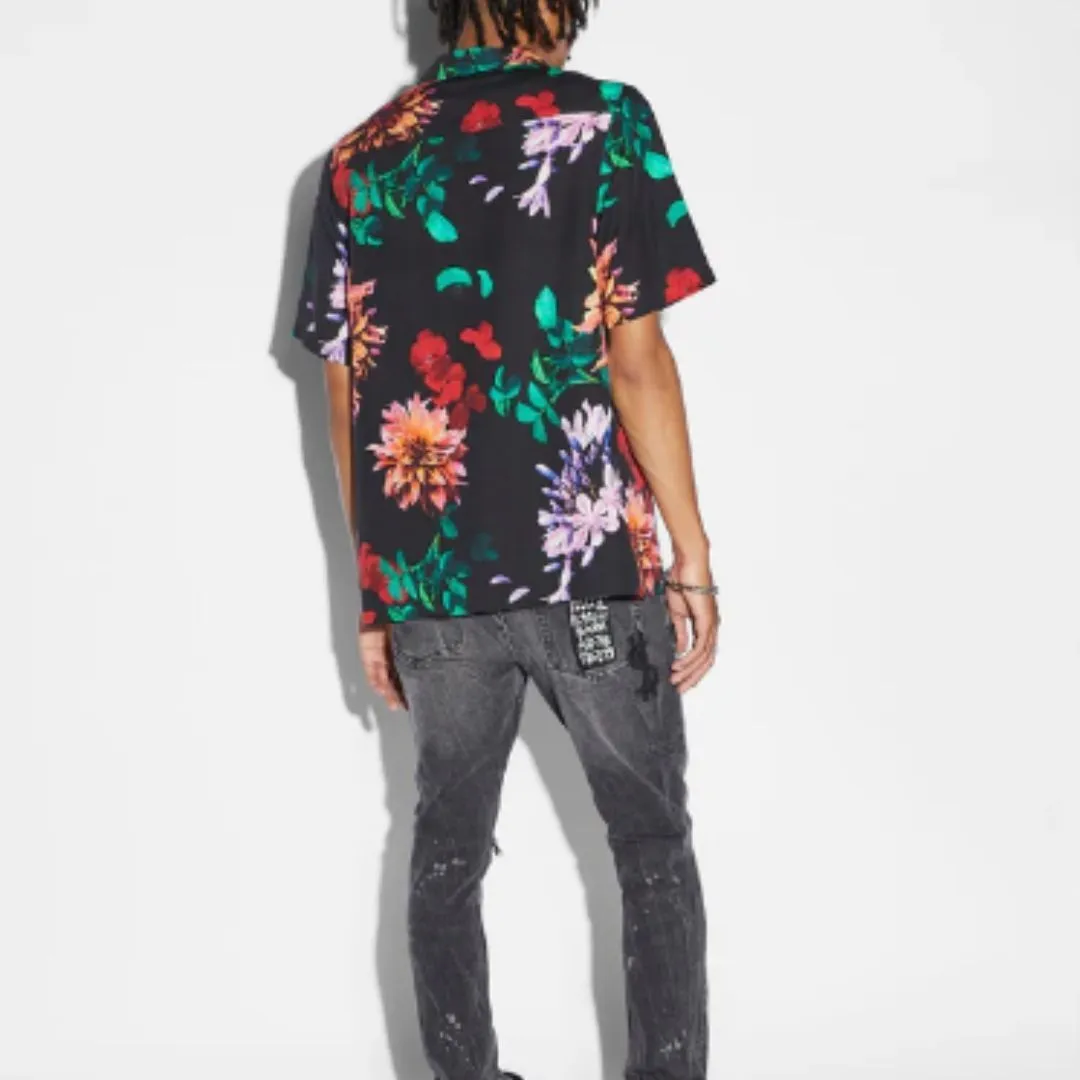 KSUBI  |Button-down Flower Patterns Street Style Short Sleeves