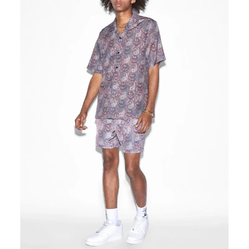 KSUBI  |Button-down Street Style Short Sleeves Logo Shirts