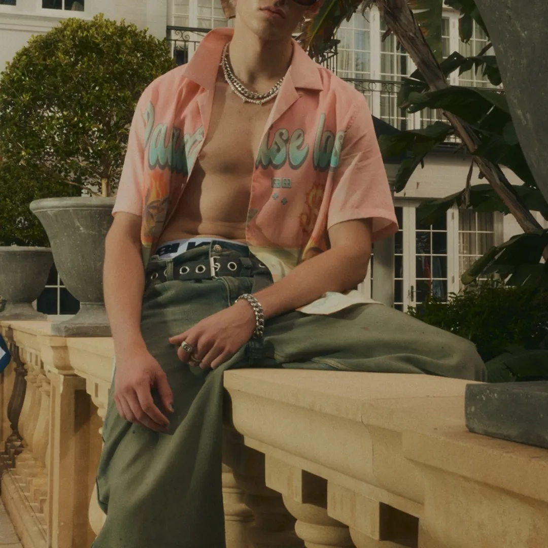 KSUBI  |Button-down Tropical Patterns Unisex Street Style