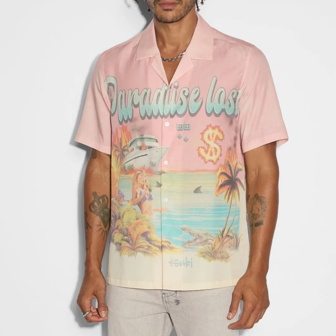 KSUBI  |Button-down Tropical Patterns Unisex Street Style