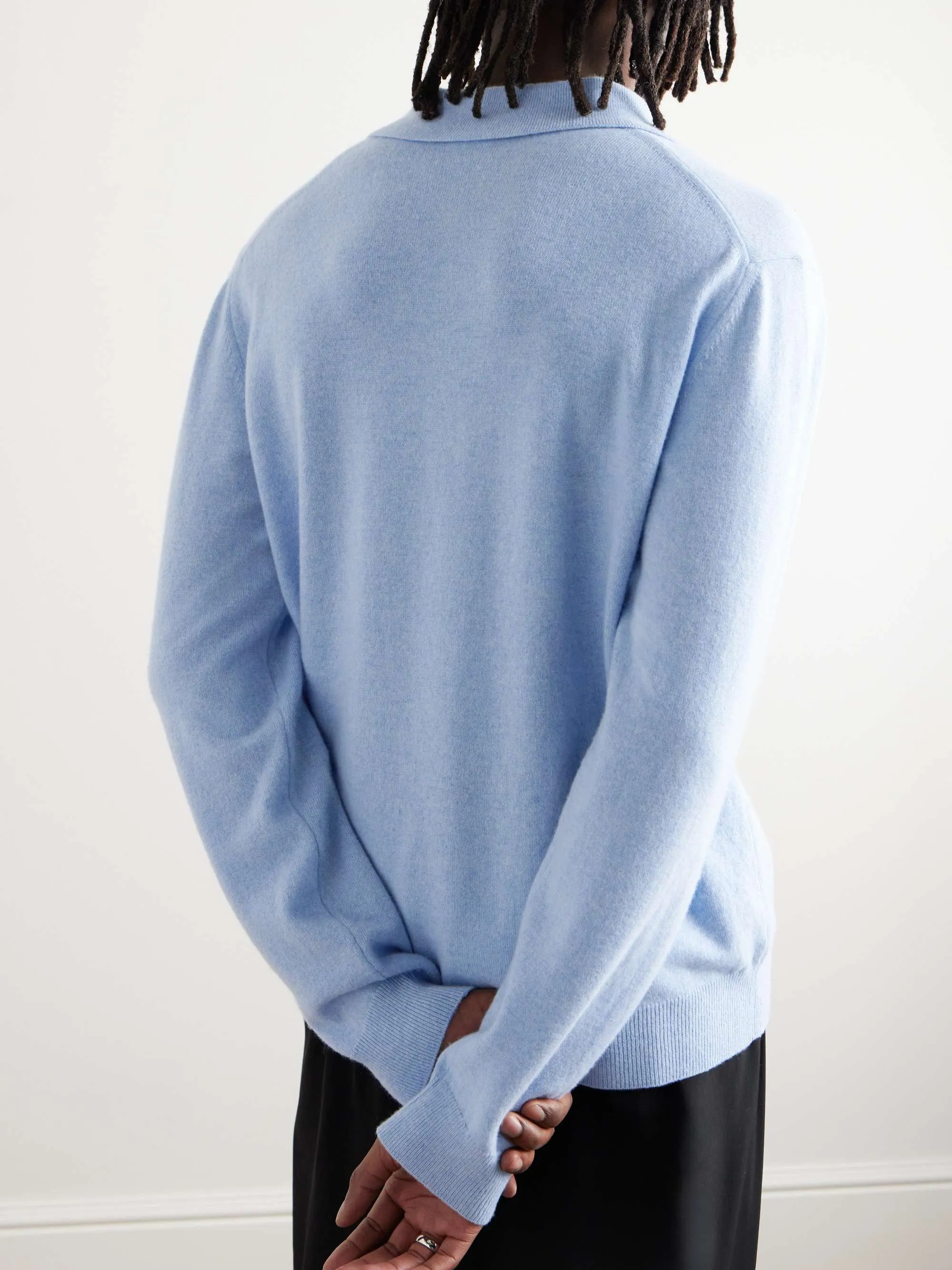 LOEWE  |Button-down Cashmere Street Style Long Sleeves Plain Luxury