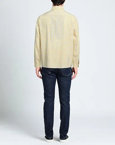 LOEWE  |Button-down Gingham Tartan Other Plaid Patterns Long Sleeves