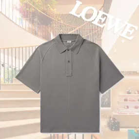 LOEWE  |Button-down Street Style Long Sleeves Plain Cotton Luxury