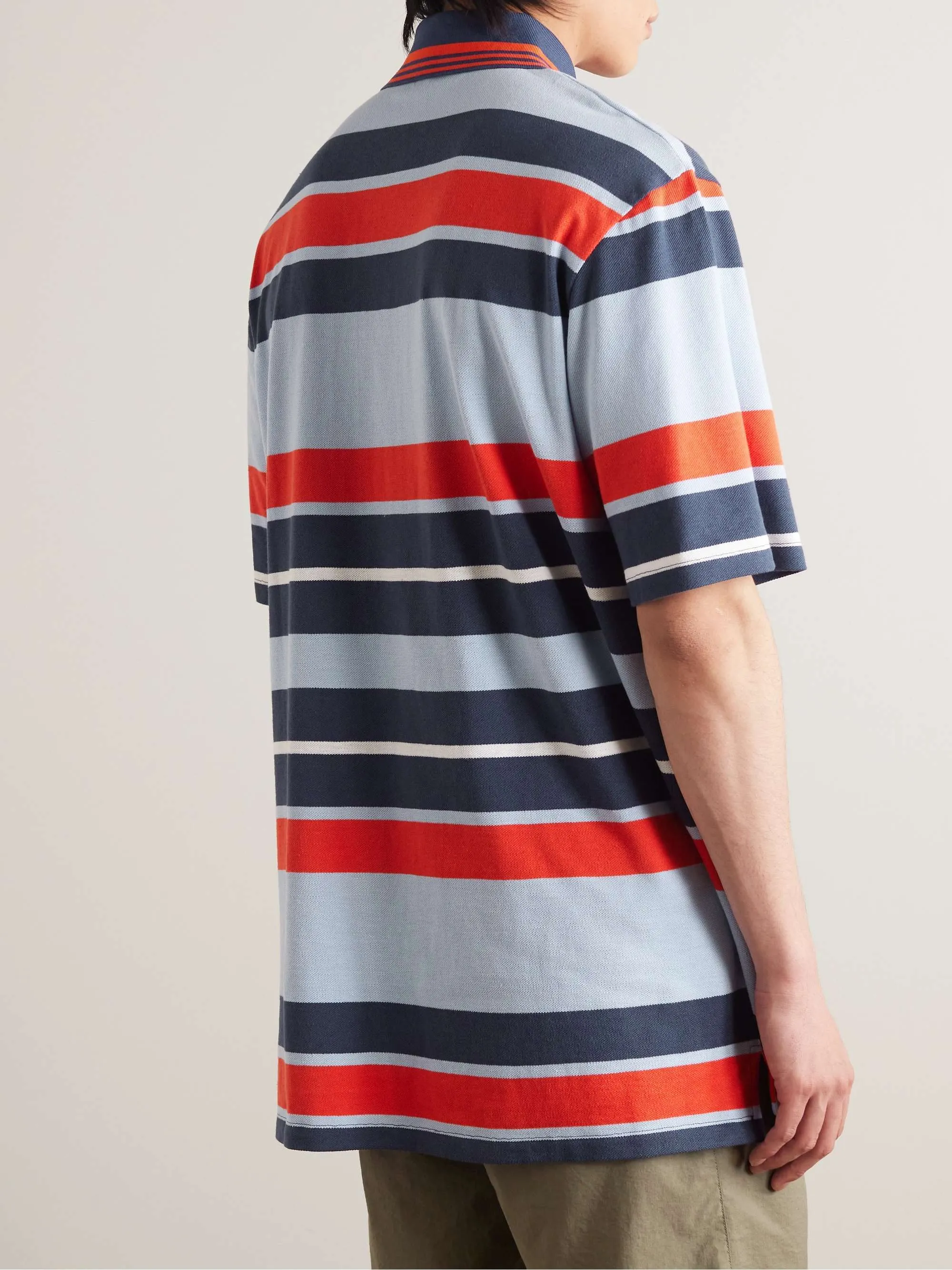 LOEWE  |Button-down Stripes Linen Street Style Cotton Short Sleeves