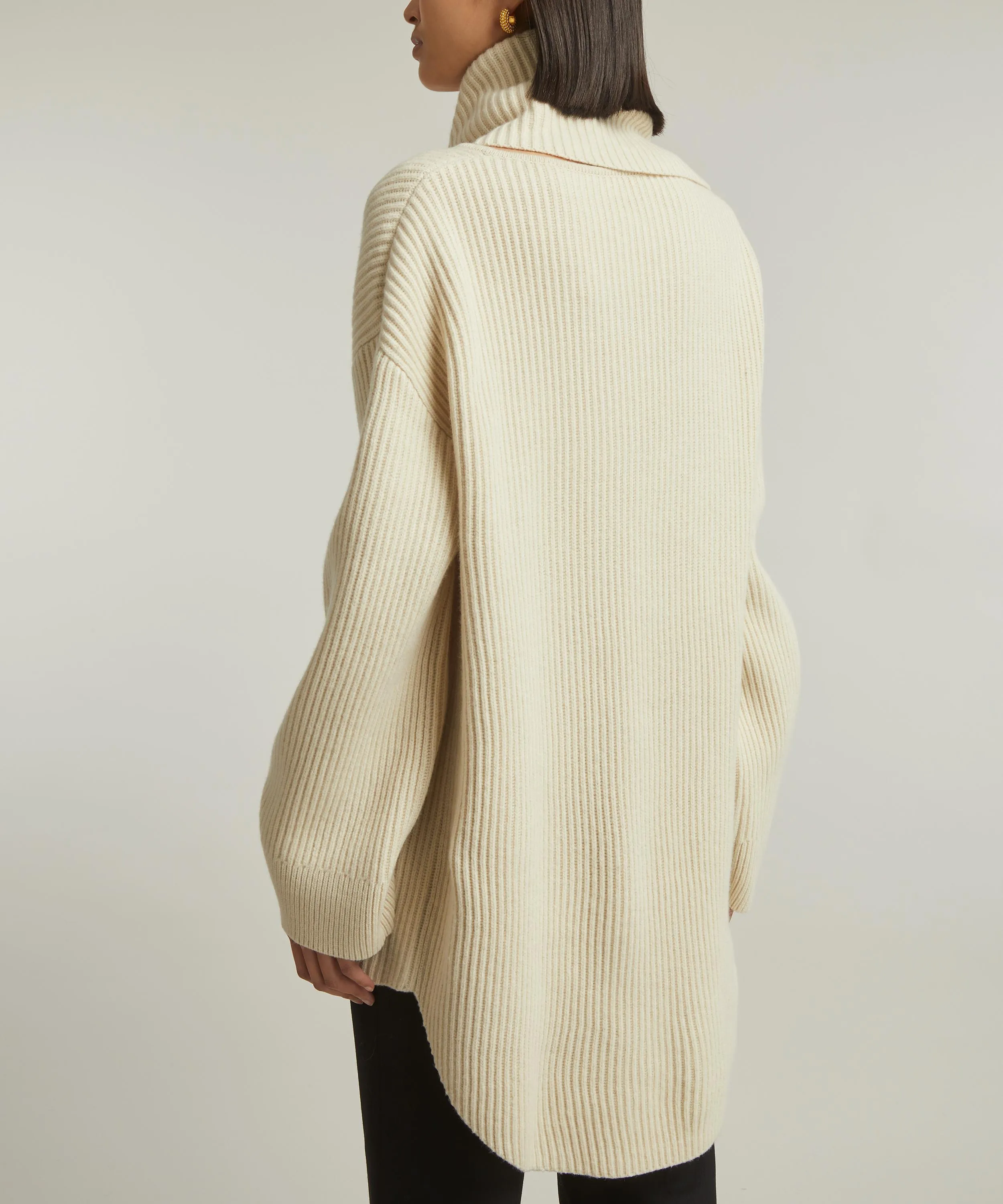 Long Scarf Knit Jumper