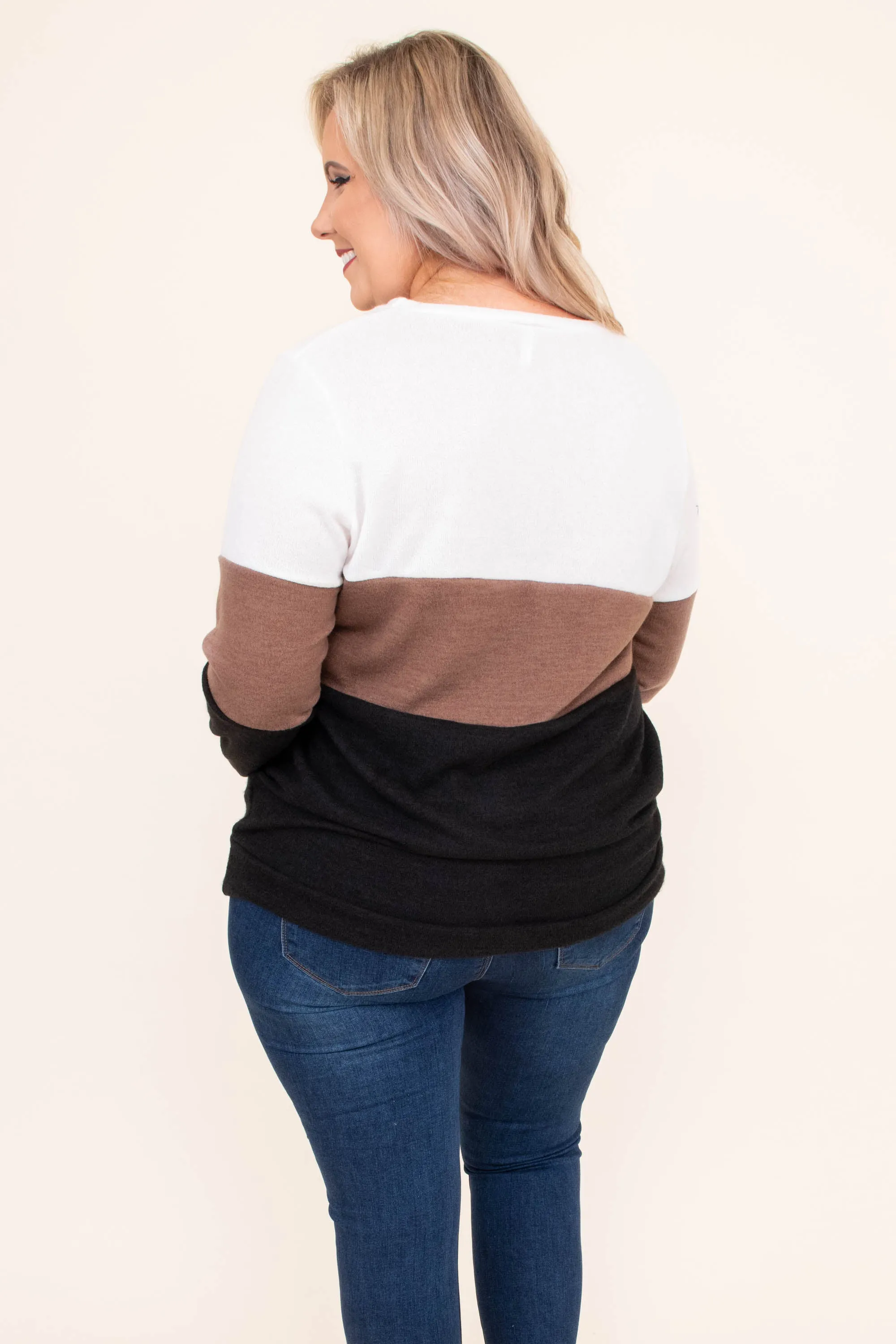 Love Like Your Mama Top, Ivory-Mocha