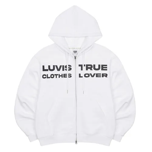 LUV IS TRUE  |Street Style Long Sleeves Logo Hoodies & Sweatshirts