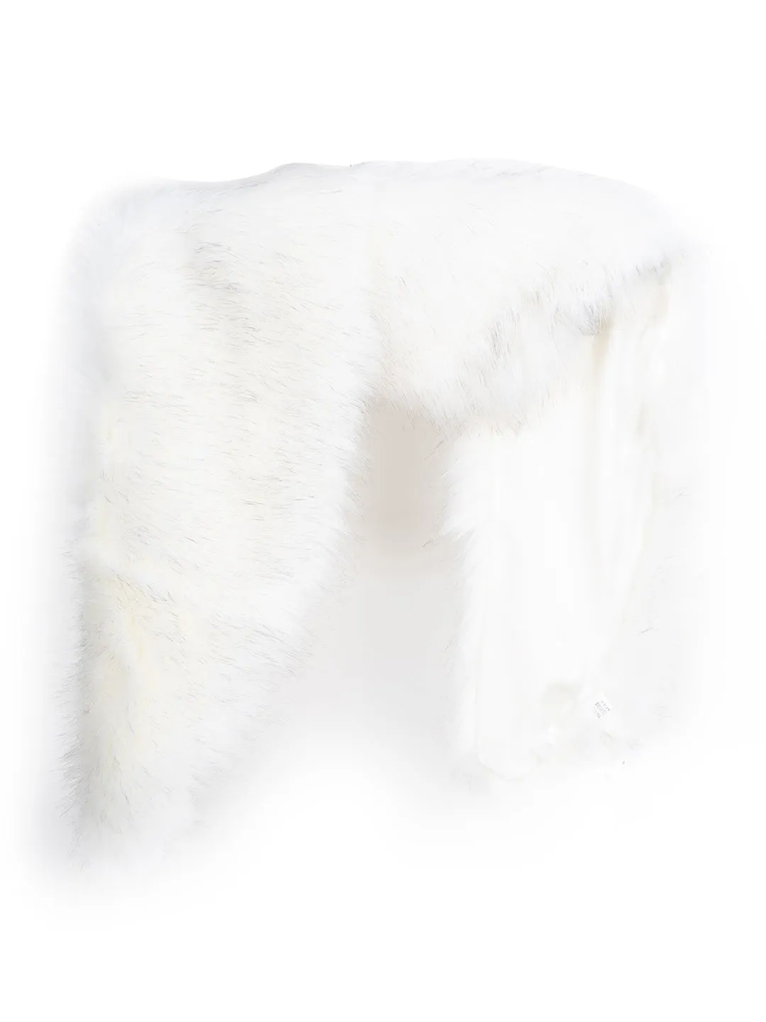 Luxury Wide Scarf With Soft Fur