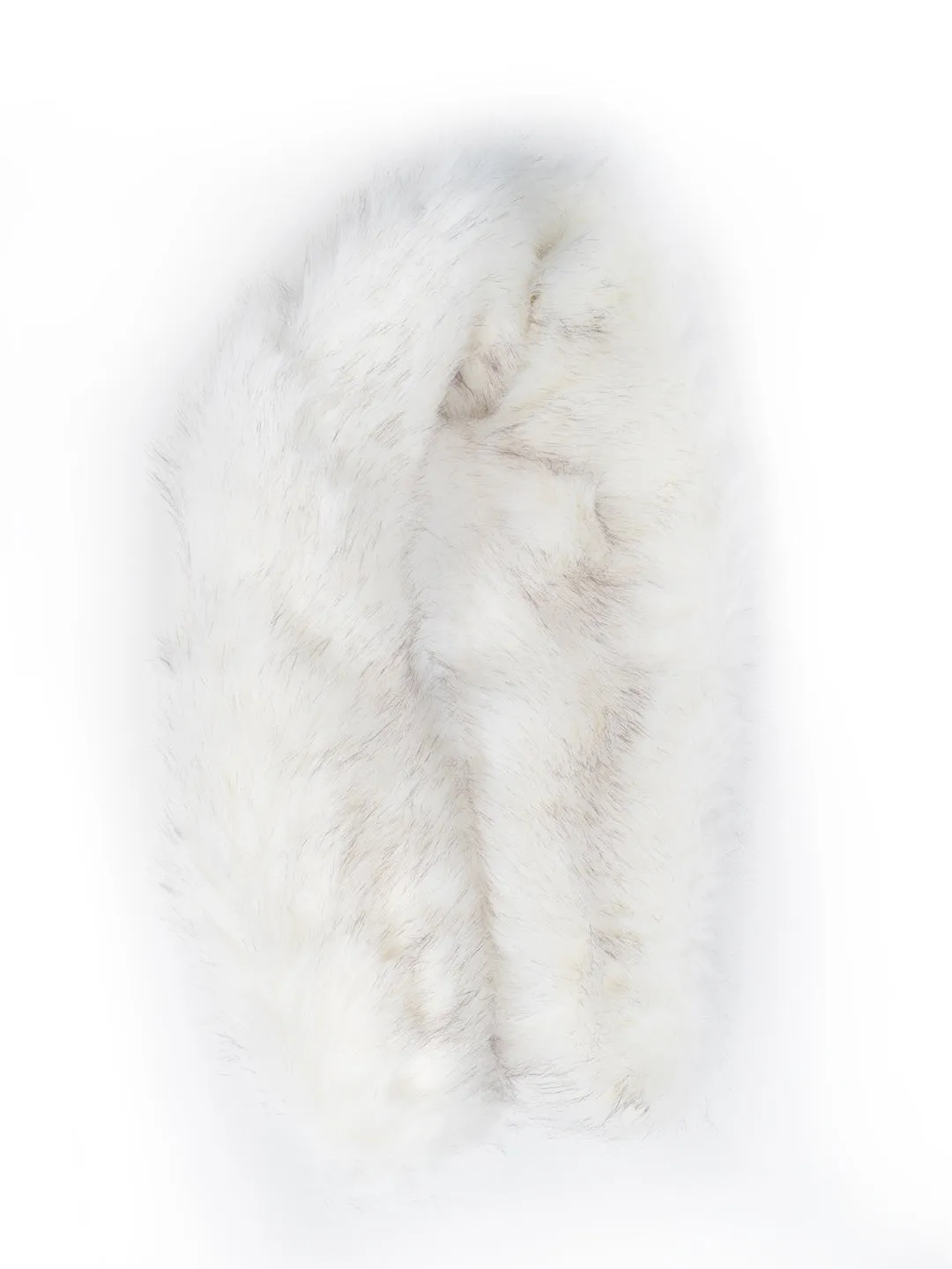 Luxury Wide Scarf With Soft Fur