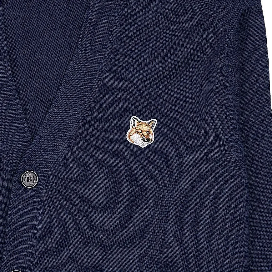 MAISON KITSUNE  |Button-down Unisex Street Style Logo Designers Cardigans