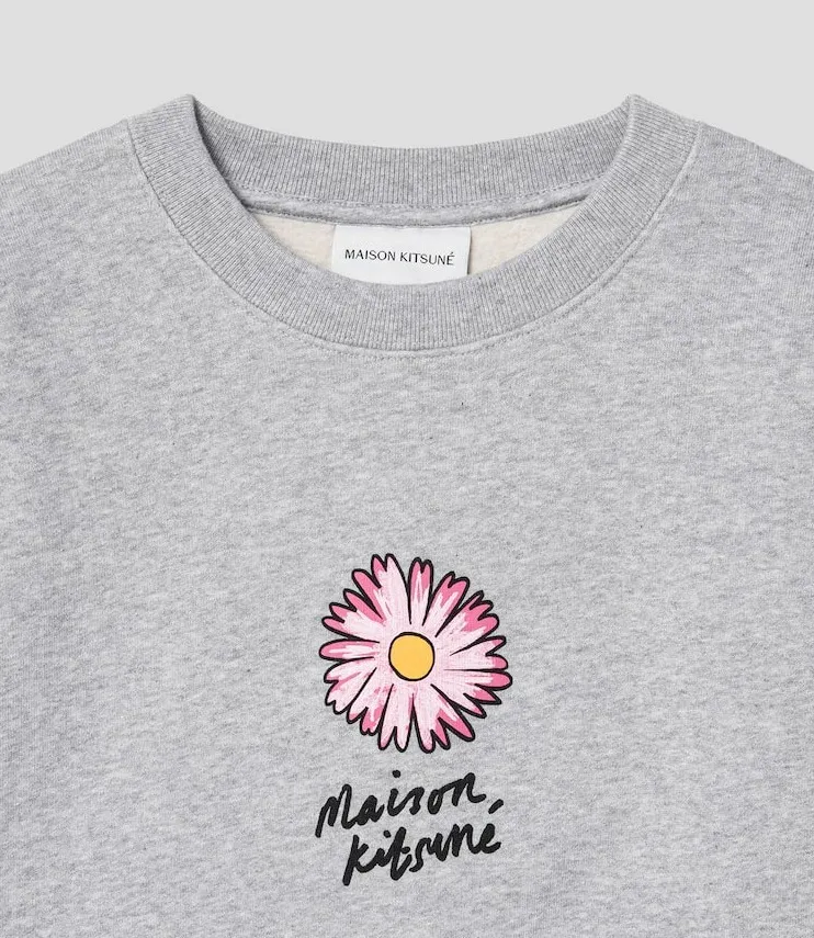 MAISON KITSUNE  |Street Style Long Sleeves Plain Cotton Logo