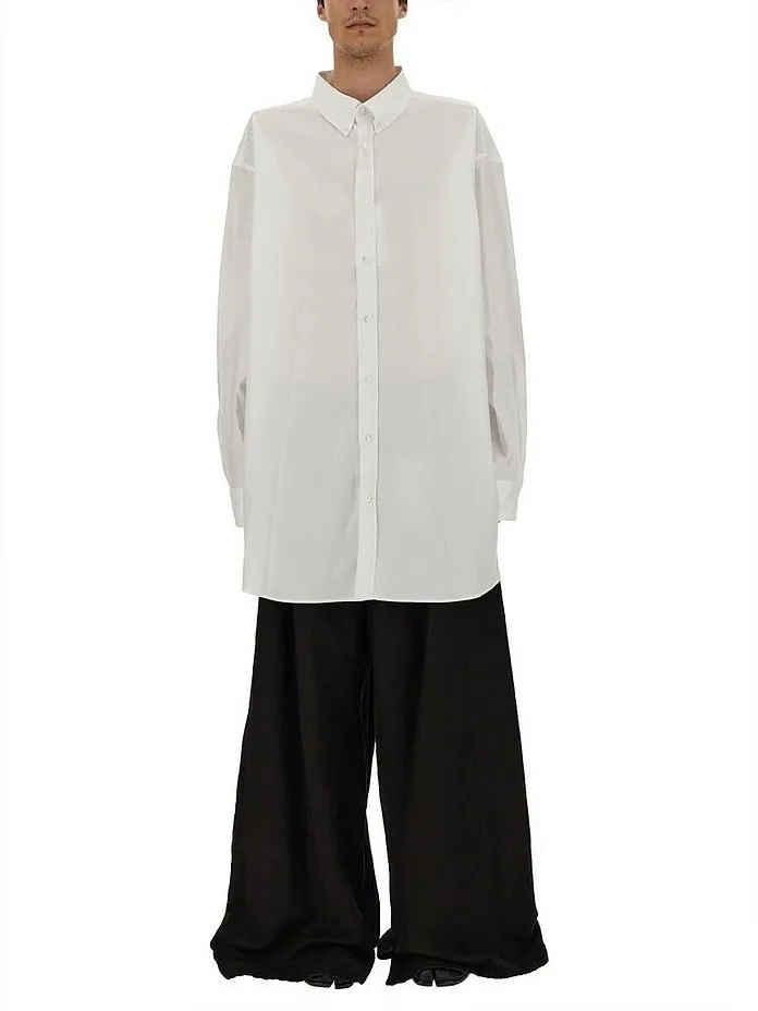 Maison Margiela  |Button-down Long Sleeves Plain Cotton Oversized Designers