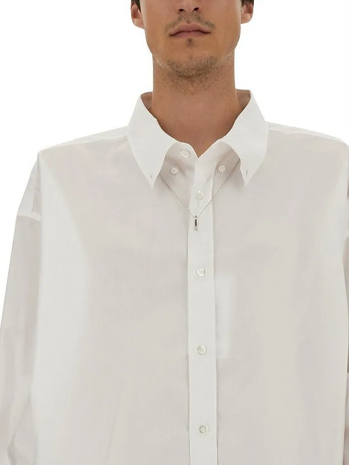 Maison Margiela  |Button-down Long Sleeves Plain Cotton Oversized Designers