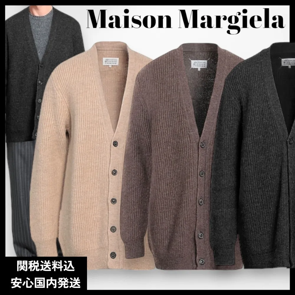 Maison Margiela  |Button-down Wool Street Style Plain Designers Cardigans