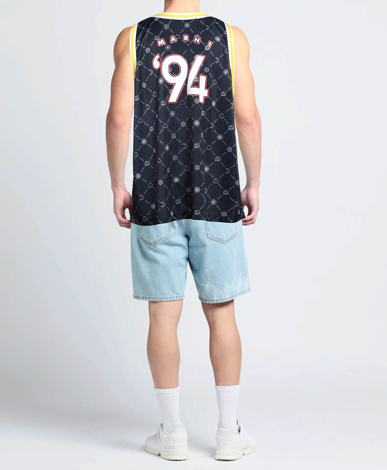 MARNI  |Crew Neck Sleeveless Street Style Oversized Logo Designers