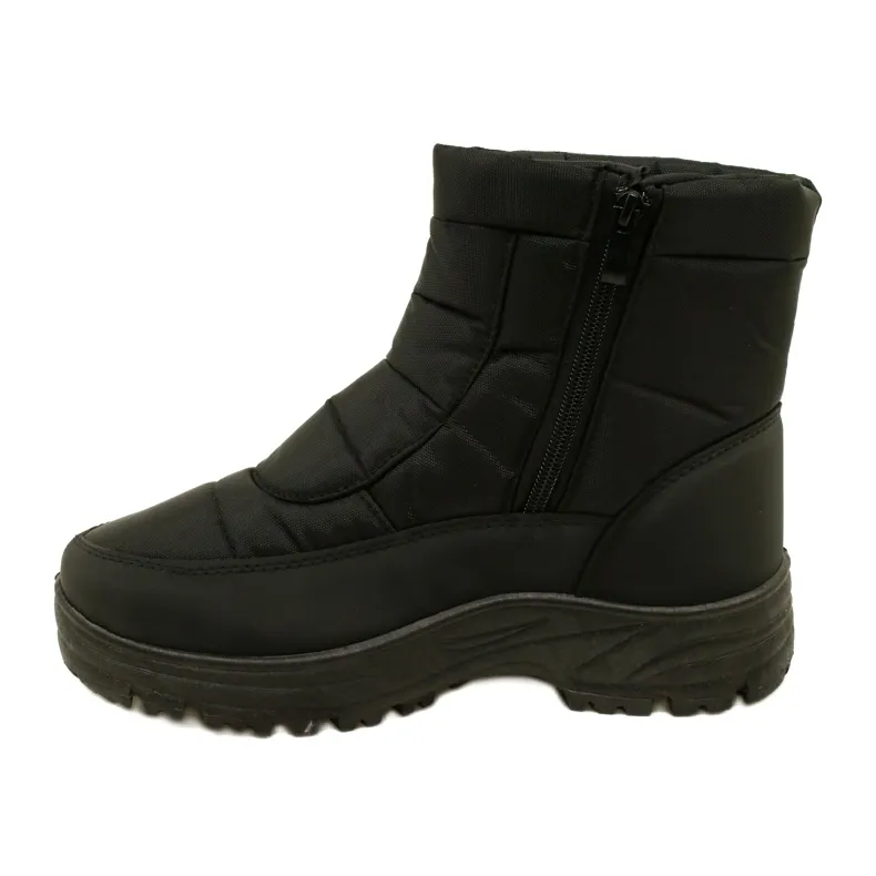 Men's Snow Boots With Zipper News 23MN26-4997 Black