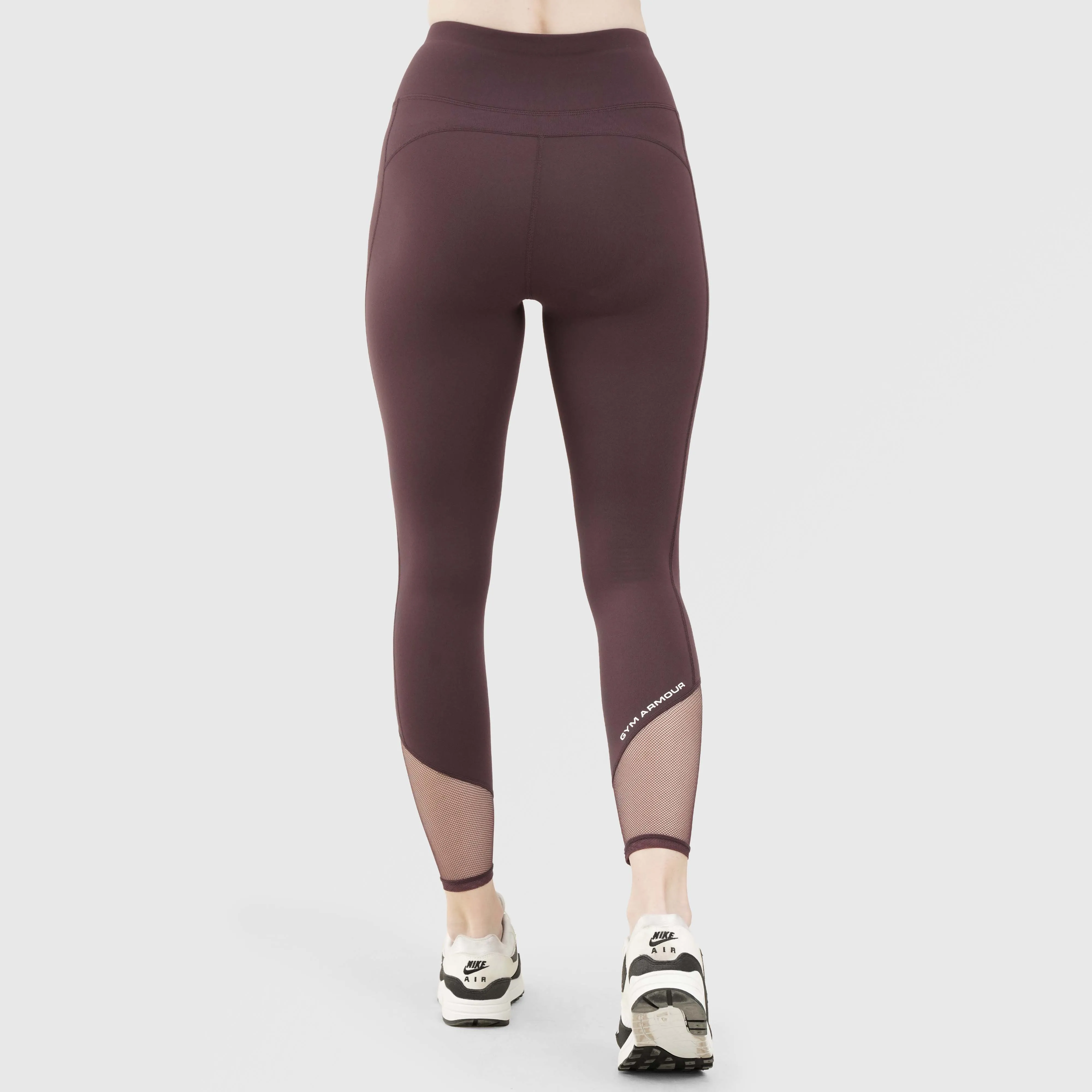 Mesh Leggings (Burgundy)