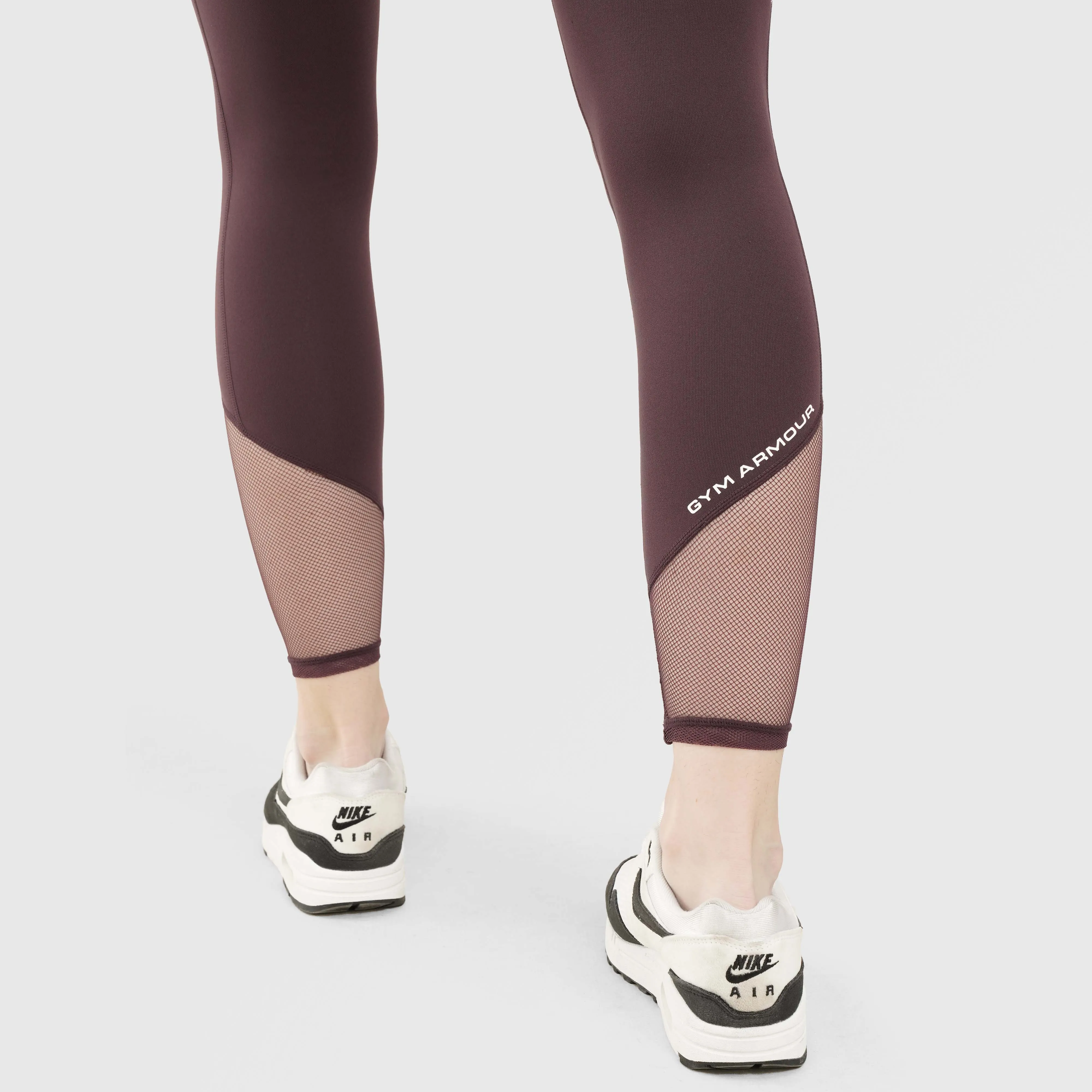 Mesh Leggings (Burgundy)