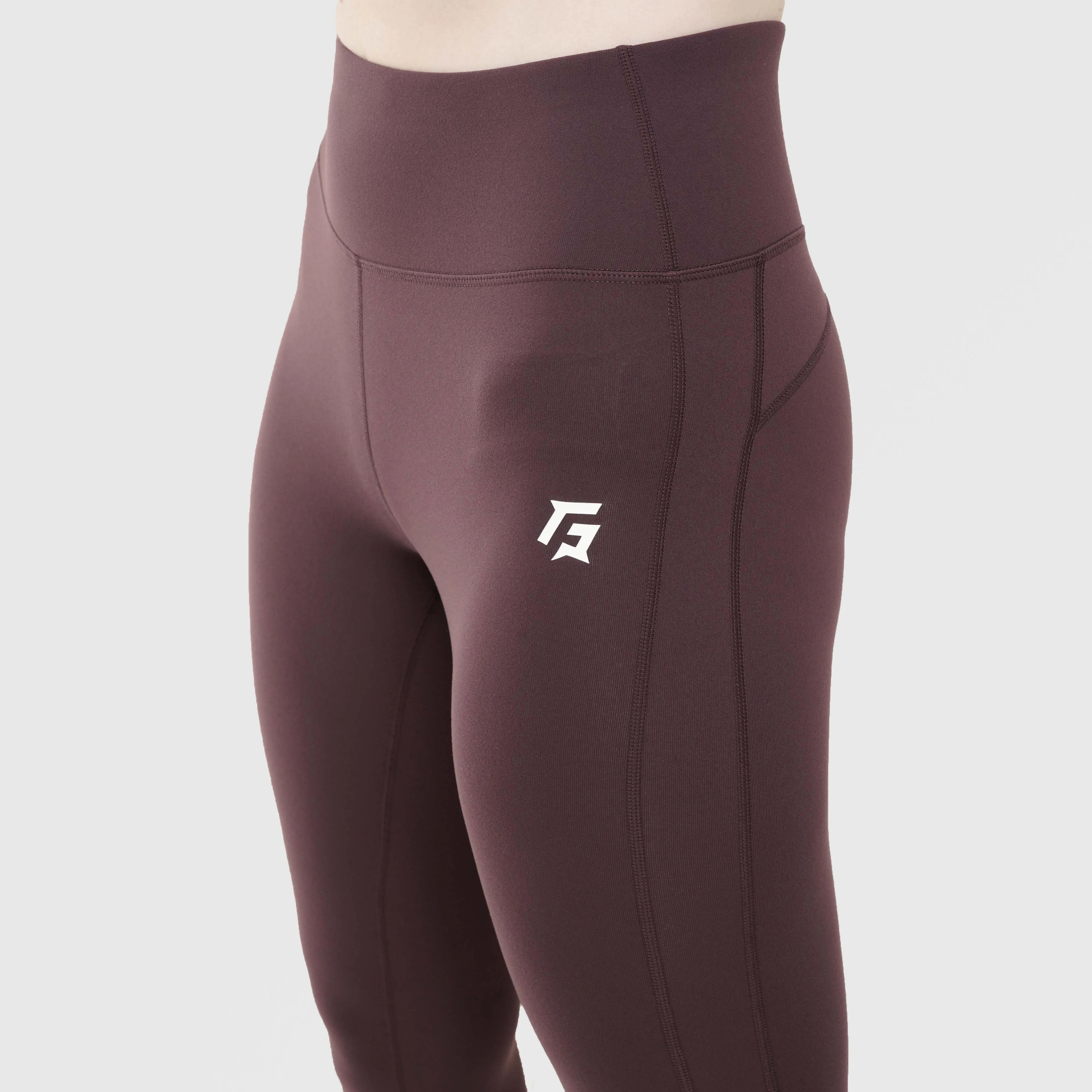 Mesh Leggings (Burgundy)