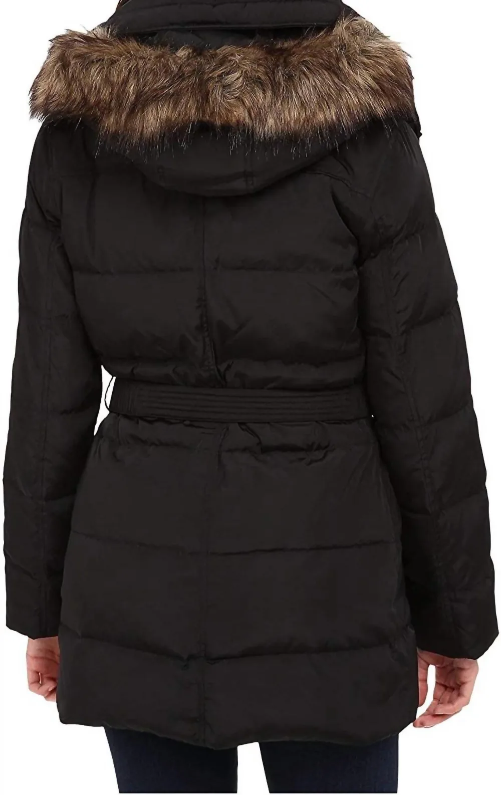 MICHAEL KORS - Fur Trim Hooded Down Coat