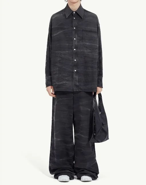 MM6 Maison Margiela  |Button-down Long Sleeves Cotton Shirts