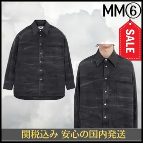 MM6 Maison Margiela  |Button-down Long Sleeves Cotton Shirts