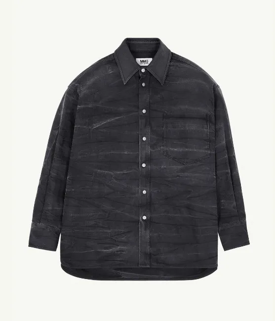 MM6 Maison Margiela  |Button-down Long Sleeves Cotton Shirts