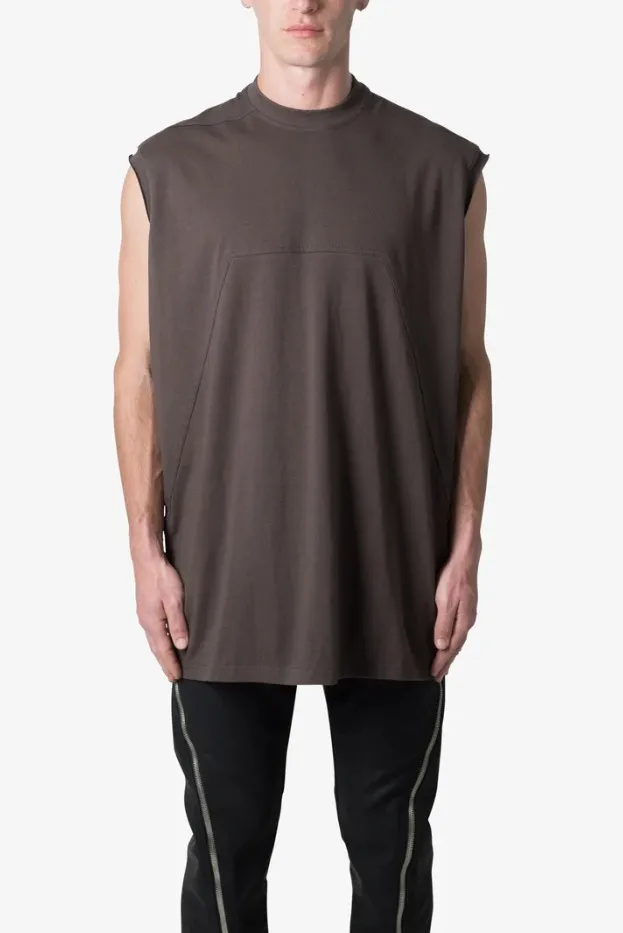 MNML  |Crew Neck Unisex Sleeveless Street Style Plain Cotton