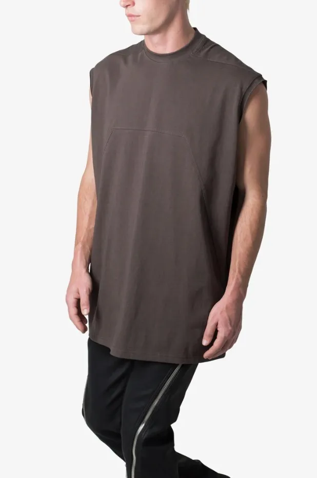 MNML  |Crew Neck Unisex Sleeveless Street Style Plain Cotton