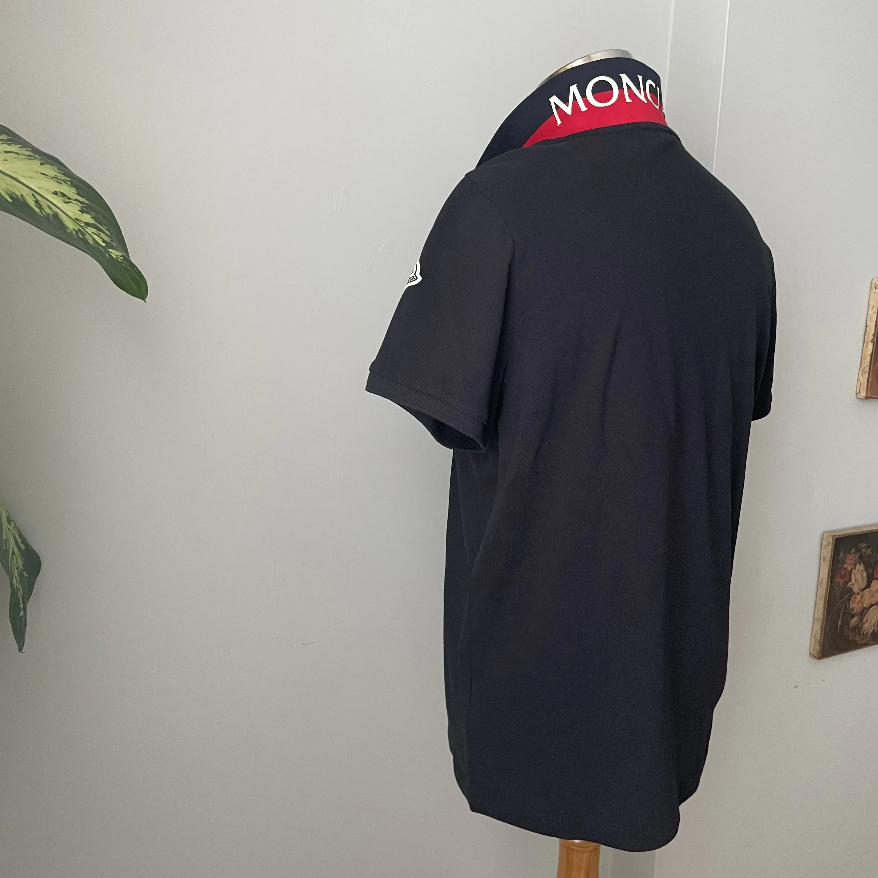 MONCLER  |Button-down Unisex Plain Cotton Short Sleeves Logo Outlet