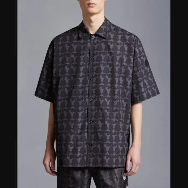 MONCLER  |Logo Print Cotton Shirt